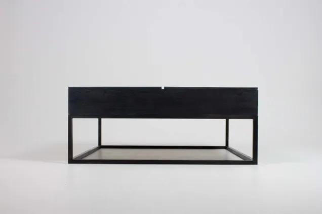 a black coffee table