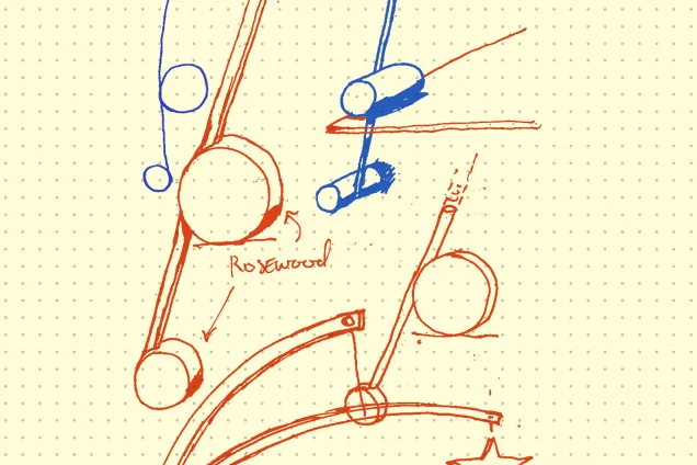 concept drawing of a hanging design.