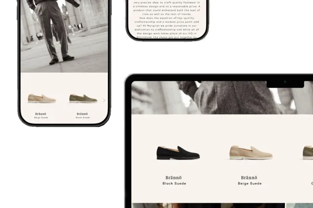 a website seen on different screens. 