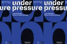 graphic exhibition poster for "under pressure"