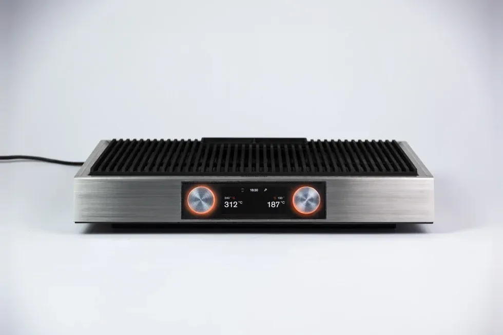 tabletop grill in metal