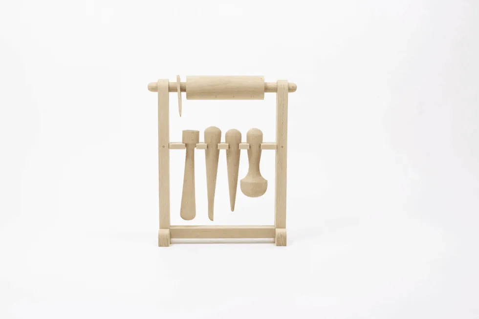 wooden tools for clay