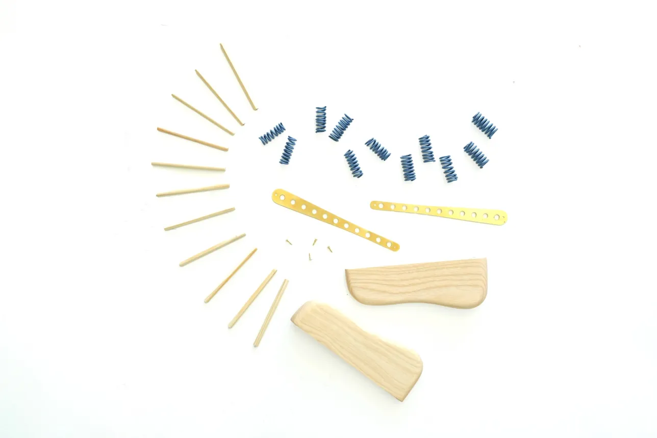 The disassembled instrument. Photo.